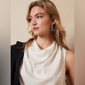 Banana Republic Cowl Neck Sleeveless Top